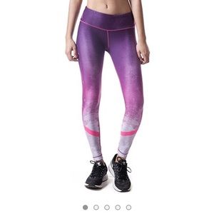 W.I.T.H. Purple and Pink Snakeskin Legging.